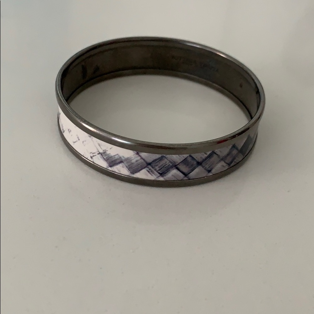 Bottega veneta white copper bangle bracelet